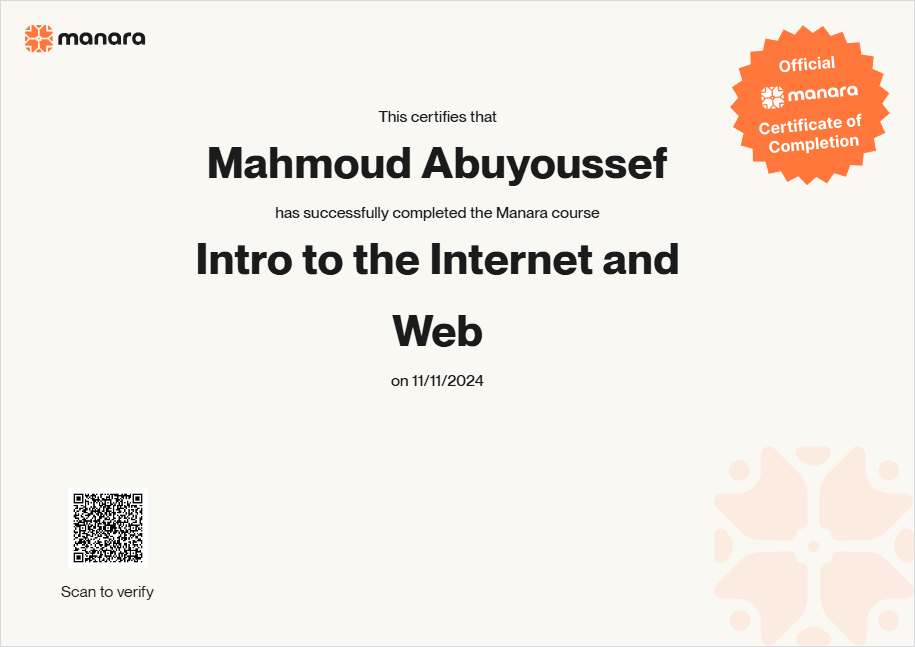 Intro to the Internet and Web