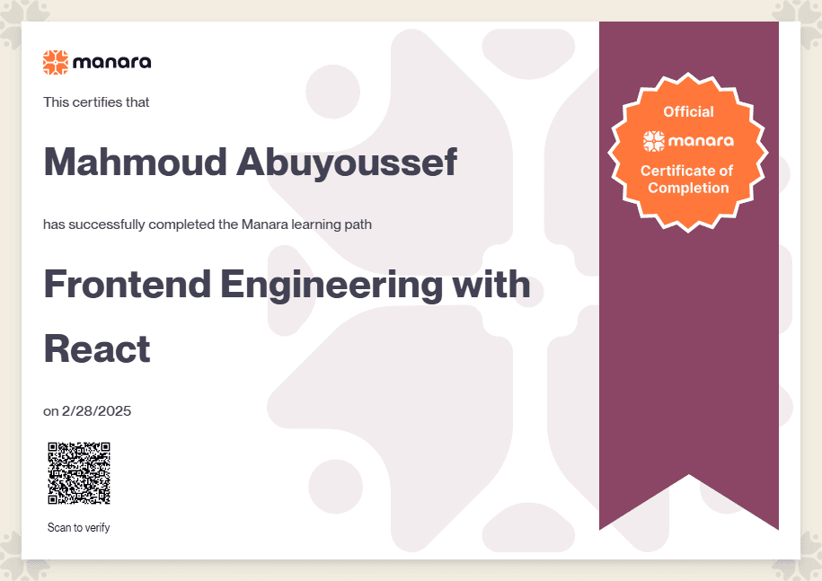 Frontend Engineering With React