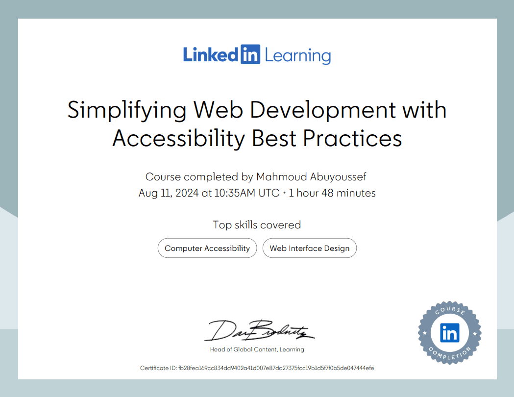 Simplifying Web Development with Accessibility Best Practices