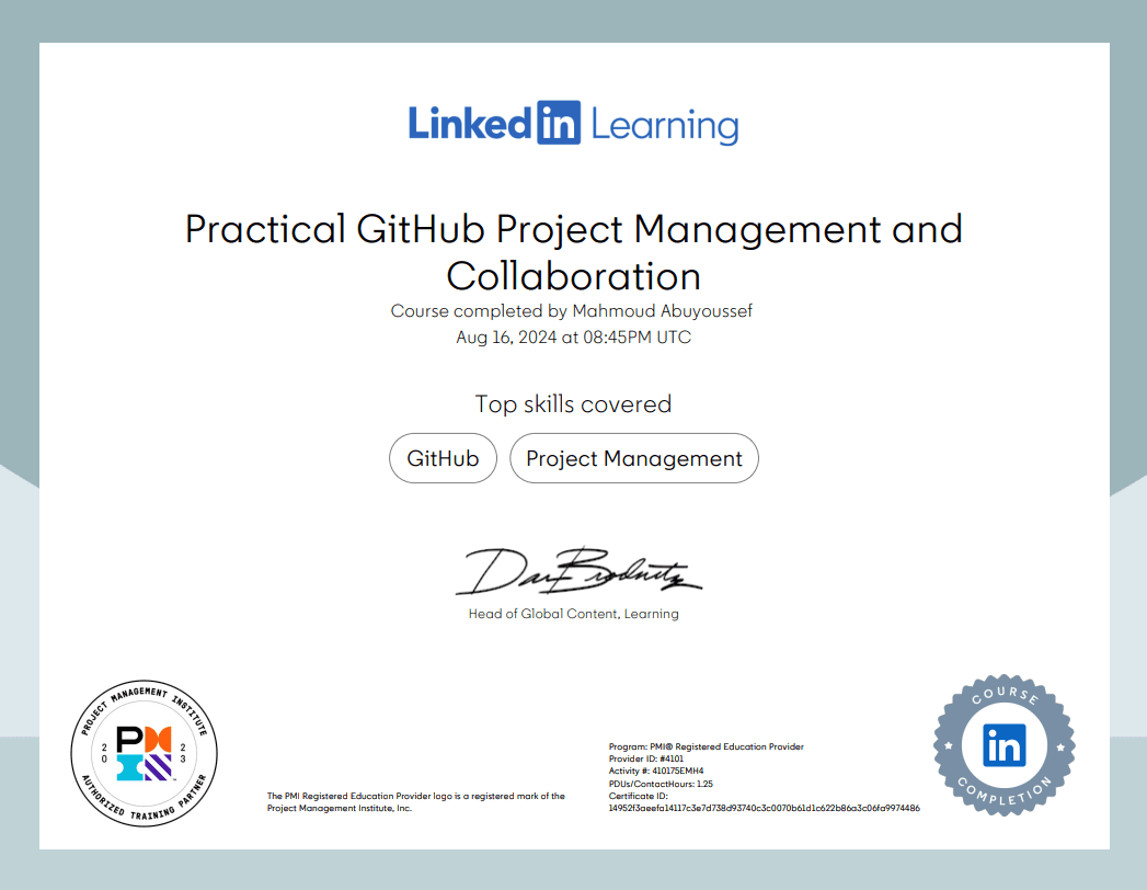 Practical GitHub Project Management and Collaboration by PMI