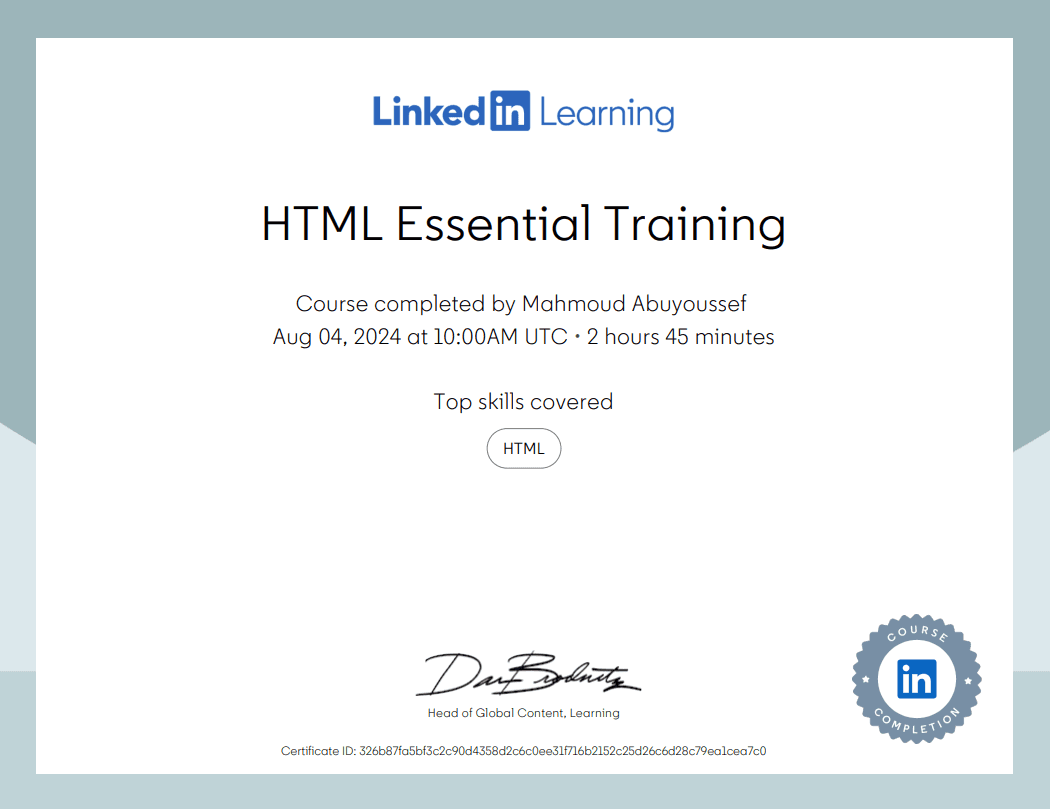 HTML Essential Training
