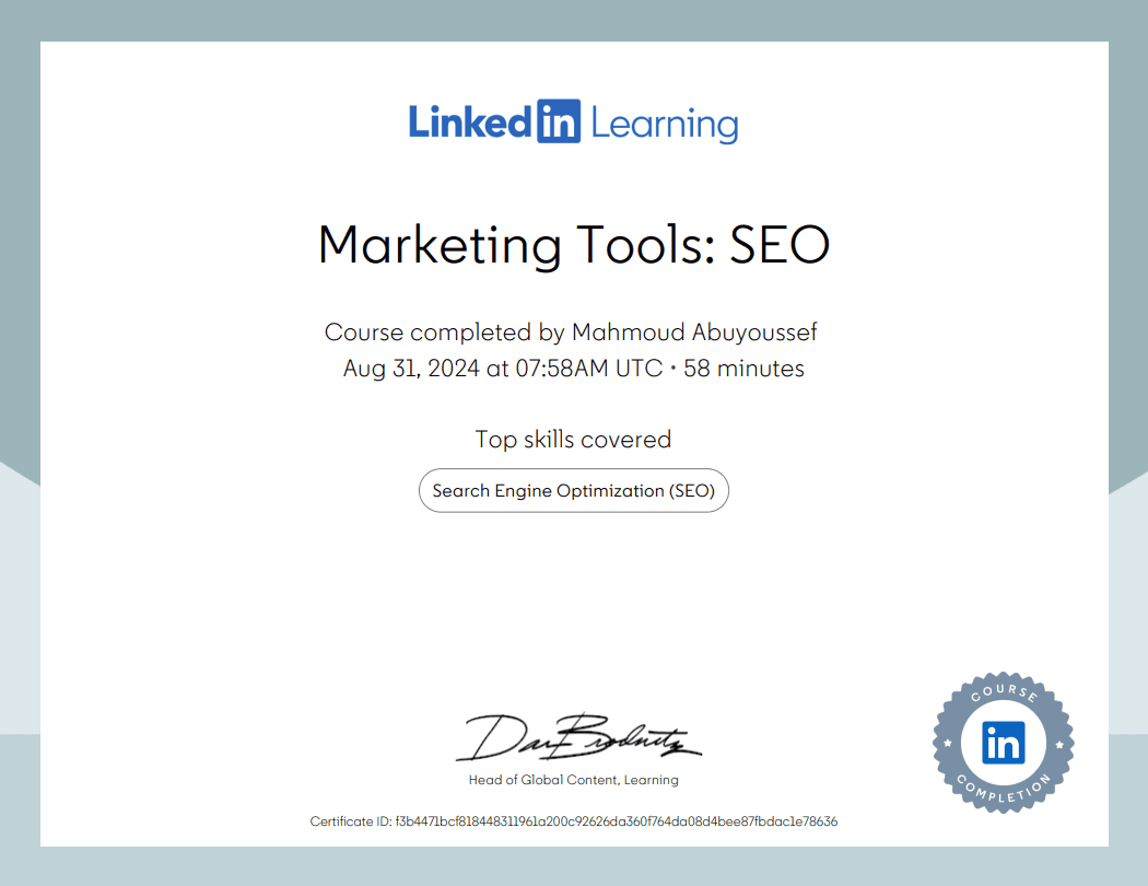 Marketing Tools SEO